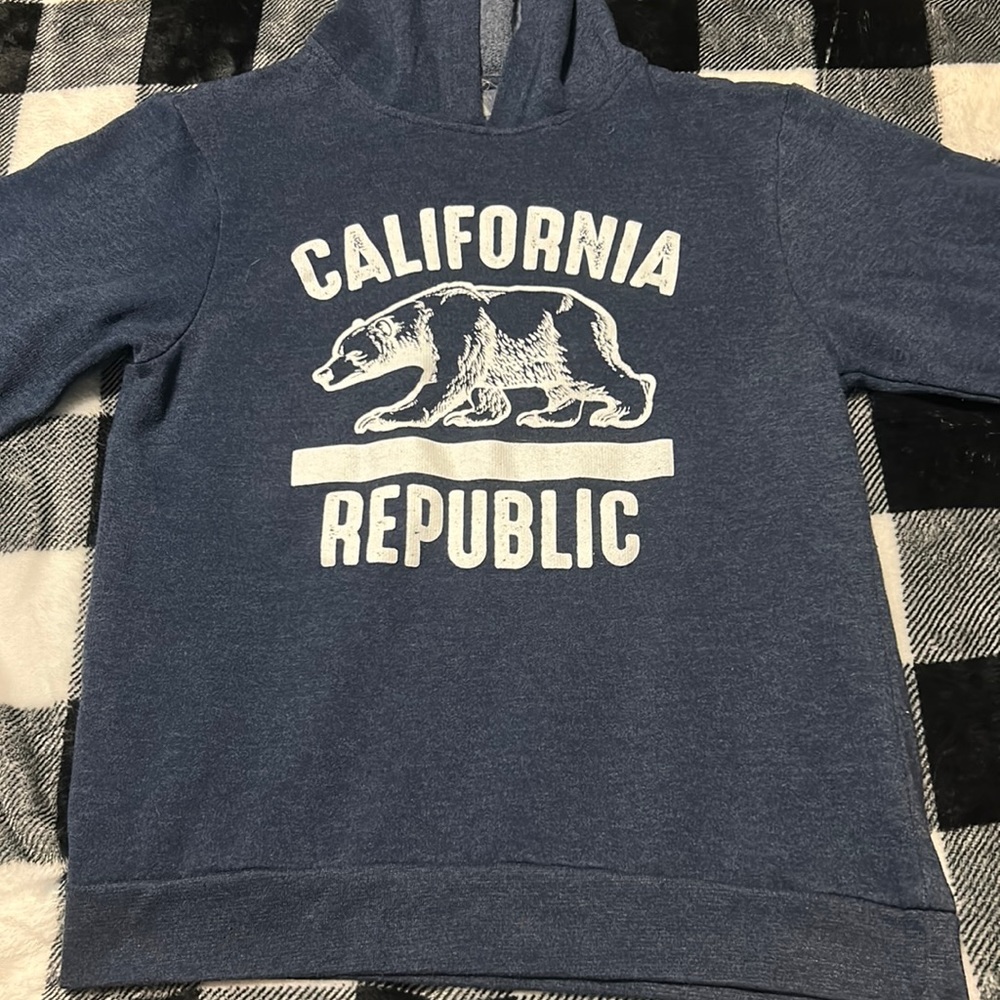 California Republic Small Navy Blue Hoodie